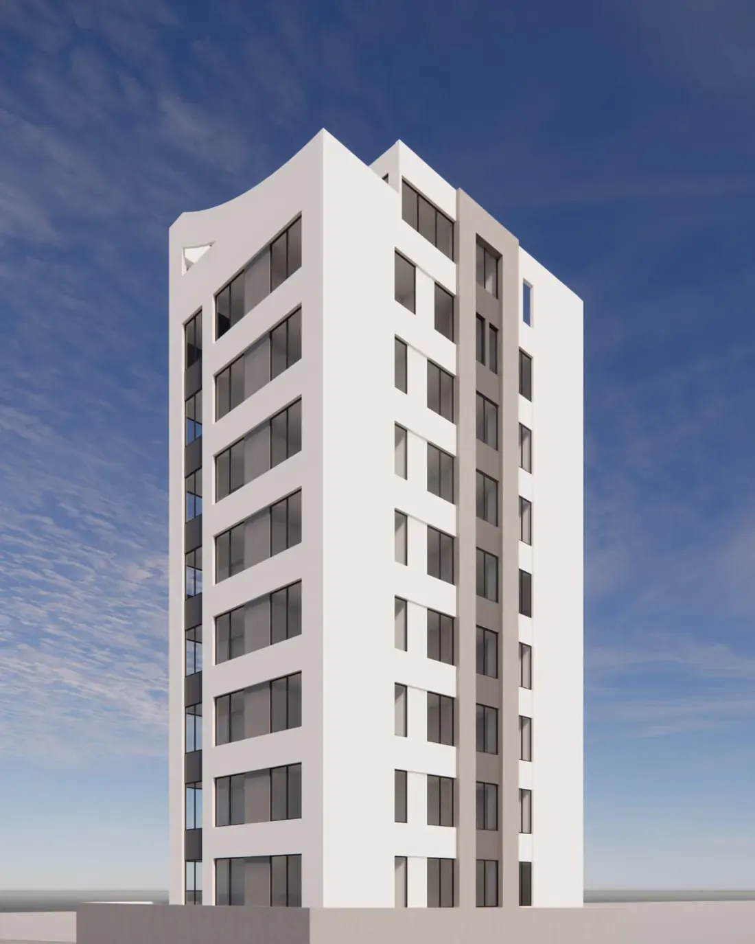 Render del edificio Fiorente